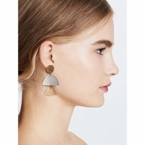 Madewell Mixed Metal Geometric Earrings